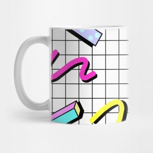 80s Awesome Memphis Party Grid Mug